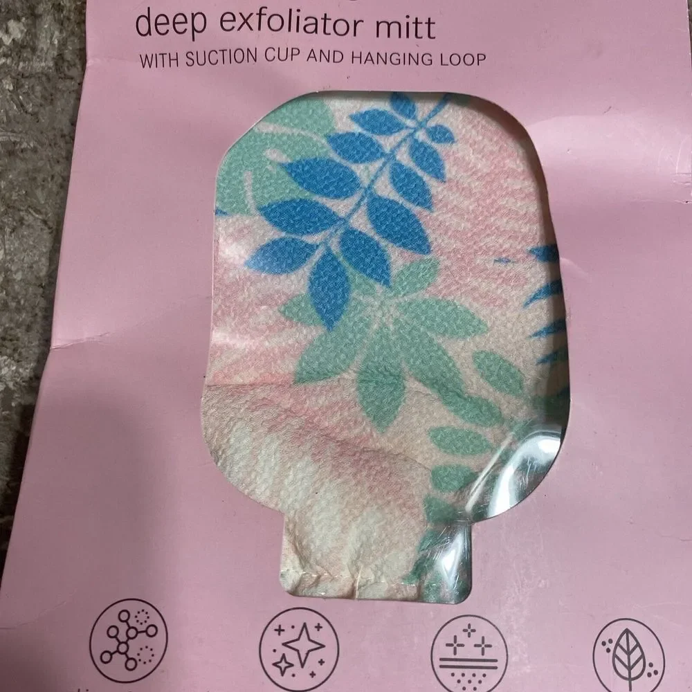 Lemon Lavender Scrub Baby Scrub Deep Exfoliator Mitt New Suction Cup & Loop‎